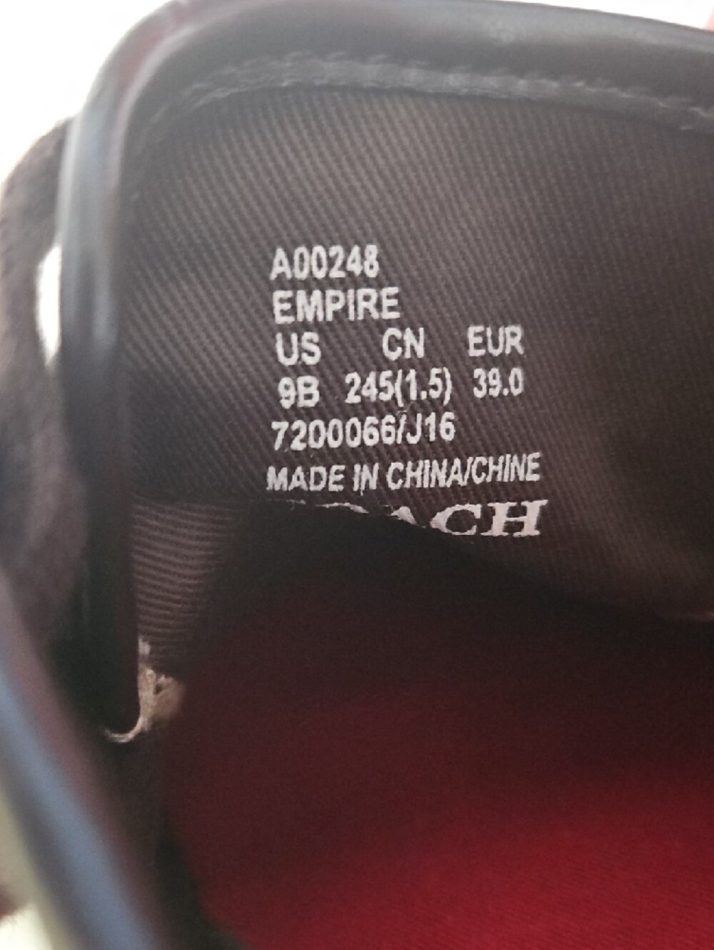 Coach Empire Outline Signature Canvas Sneaker, Size 9B. - Picture 12 of 13